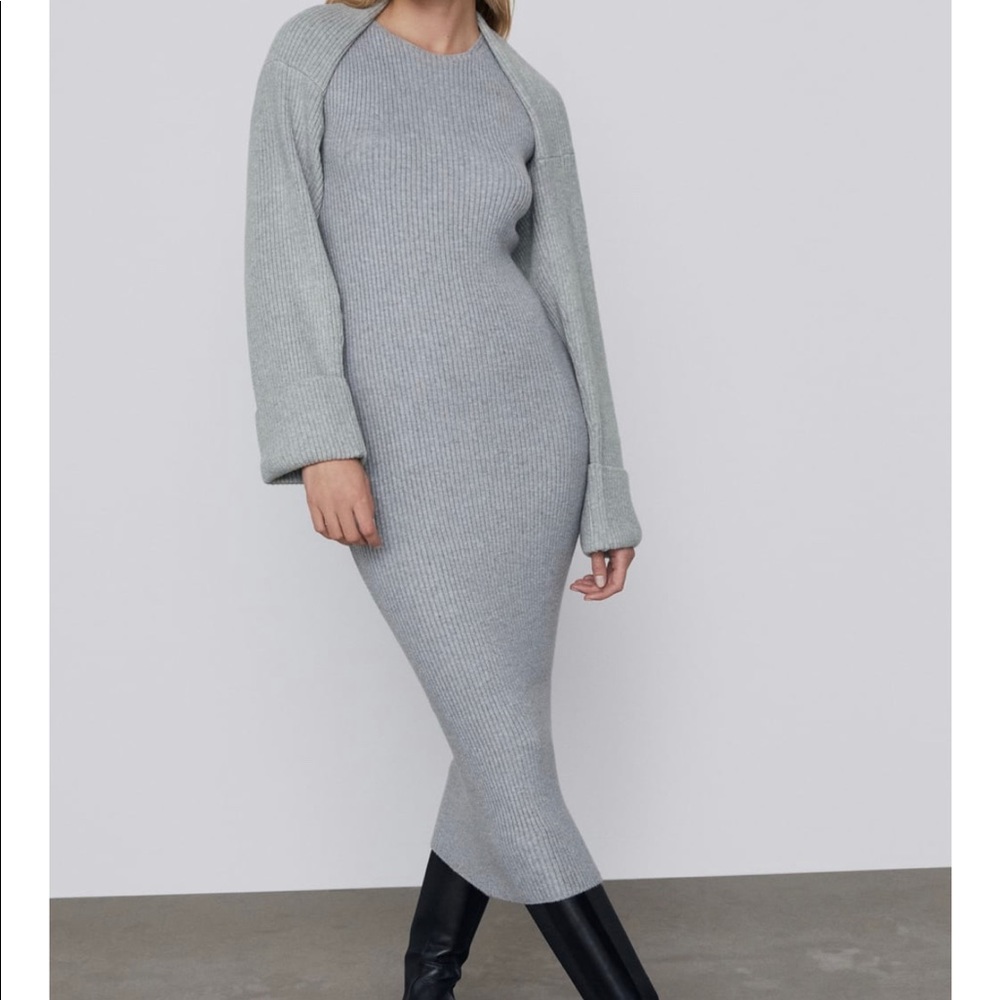 Zara knit midi dress